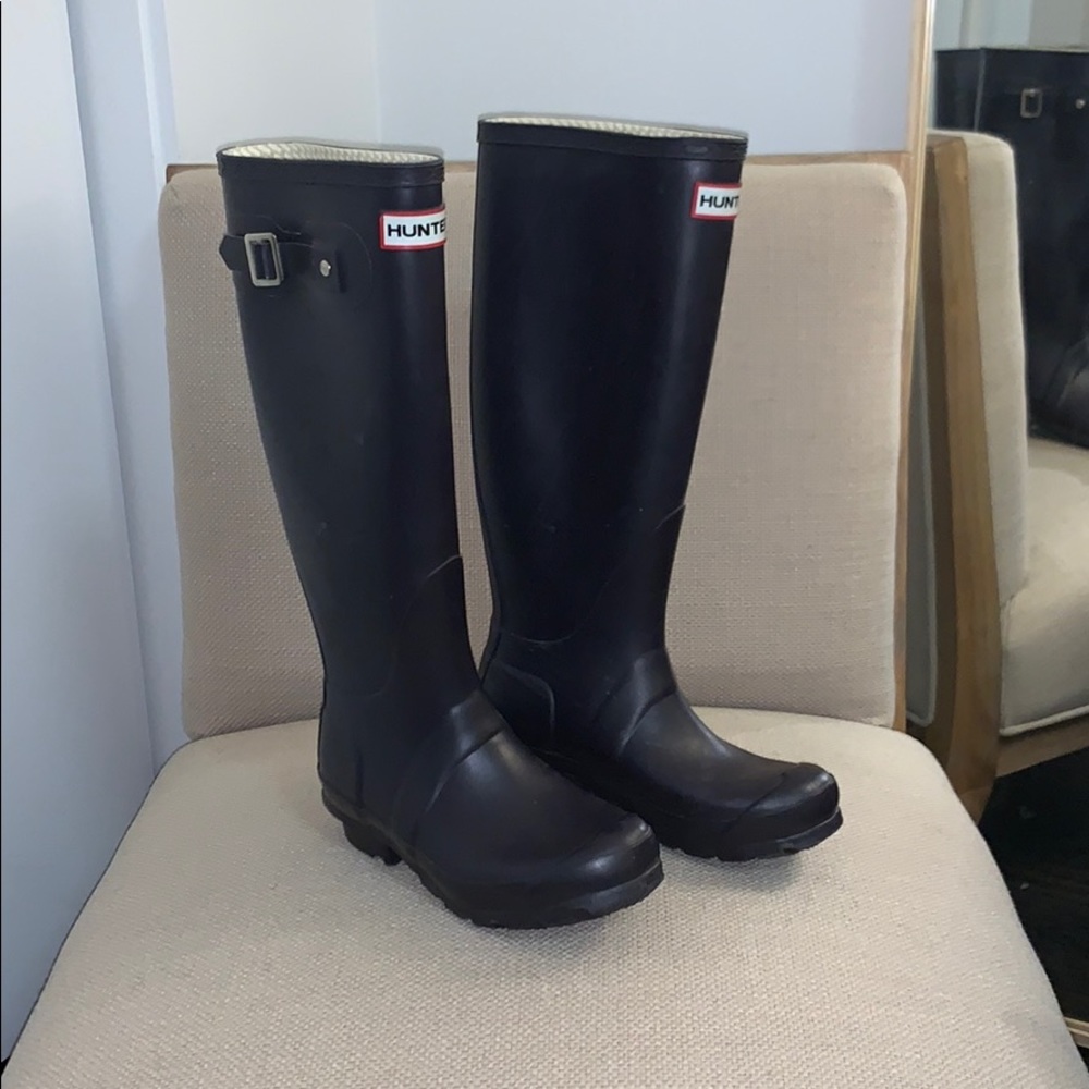 Purple Hunter rain boots